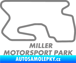 Samolepka Okruh Miller Motorsport Park outer šedá