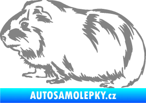 Samolepka Morče 002 levá šedá