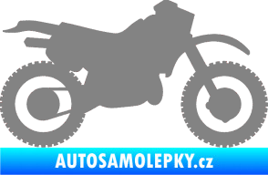 Samolepka Motorka 003 pravá šedá