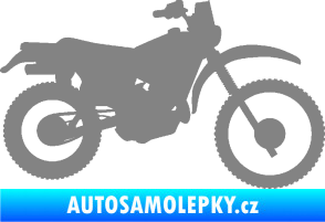 Samolepka Motorka 046 pravá šedá
