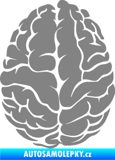 Samolepka Mozek 001 levá šedá