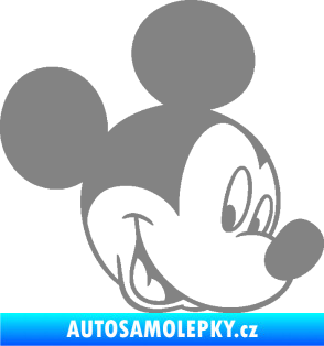 Samolepka Myšák Mickey 001 pravá šedá
