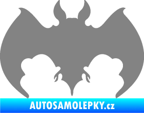 Samolepka Netopýr 002 šedá