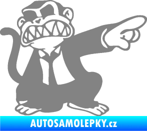 Samolepka Opičák JDM pravá šedá