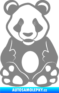 Samolepka Panda 006  šedá