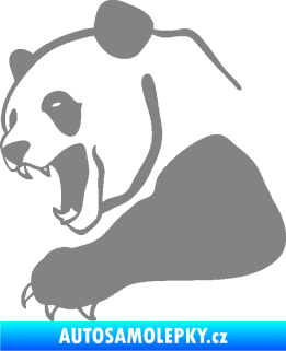 Samolepka Panda 010 levá šedá