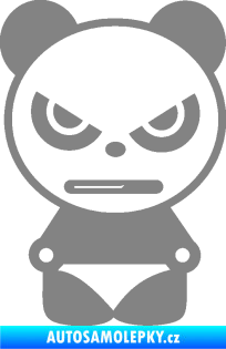 Samolepka Panda boy šedá