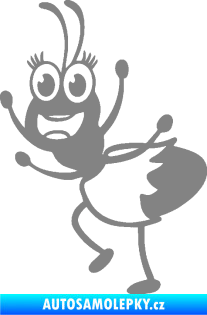 Samolepka Paní mravencová levá šedá