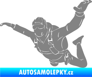 Samolepka Parašutista 004 levá šedá