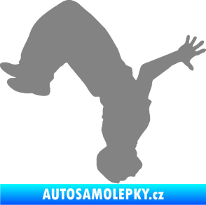 Samolepka Parkour 003 pravá šedá