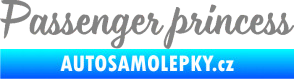 Samolepka Passenger Princess 001 nápis šedá