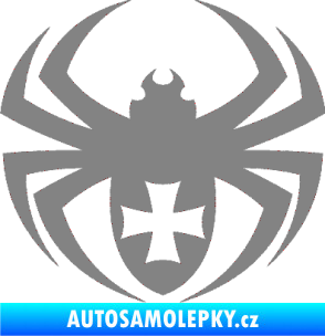 Samolepka Pavouk 004 křižák šedá