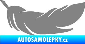 Samolepka Peříčko 007 pravá šedá