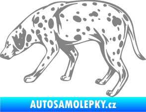 Samolepka Pes 001 levá Dalmatin šedá