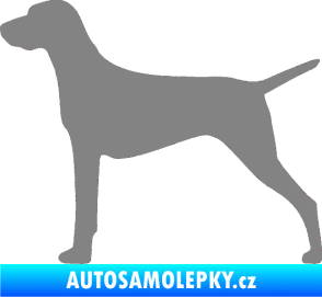 Samolepka Pes 052 levá Ohař šedá