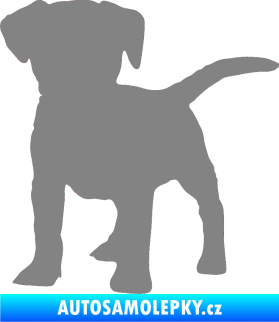 Samolepka Pes 056 levá štěně šedá