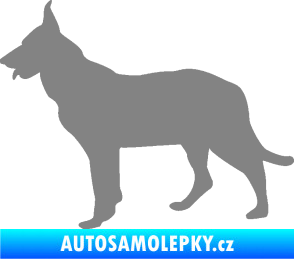 Samolepka Pes 079 levá Německý ovčák šedá