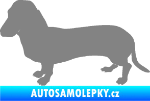 Samolepka Pes 094 levá Baset šedá