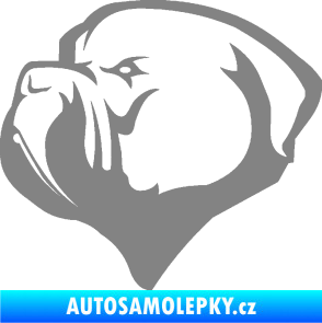 Samolepka Pes 116 levá pitbull šedá