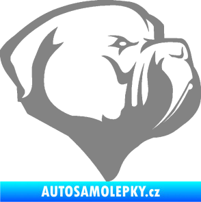 Samolepka Pes 116 pravá pitbull šedá