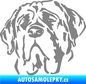 Samolepka Pes 125 levá anglický mastif šedá