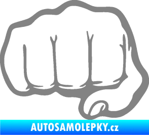 Samolepka Pěst 002 levá šedá