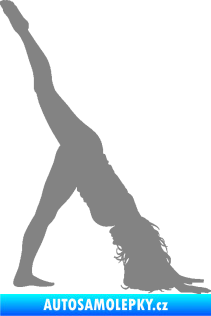 Samolepka Pilates 001 pravá šedá