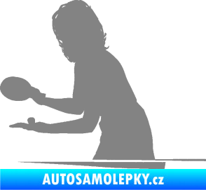 Samolepka Ping pong 005 levá šedá