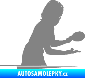 Samolepka Ping pong 005 pravá šedá