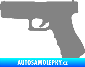 Samolepka Pistole 001 levá šedá