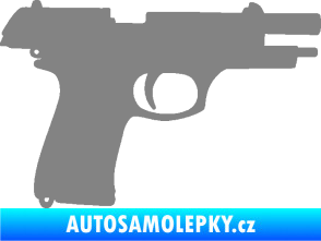 Samolepka Pistole 004 pravá šedá