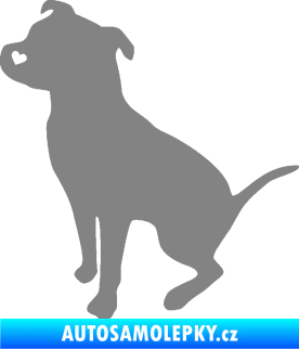 Samolepka Pitbull 005 levá šedá