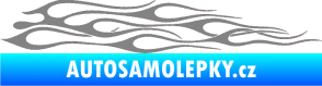 Samolepka Plameny 003 šedá