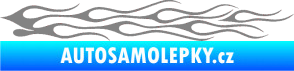 Samolepka Plameny 005 šedá