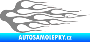 Samolepka Plameny 008 šedá