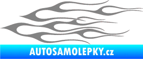 Samolepka Plameny 017 šedá