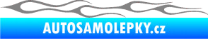 Samolepka Plameny 034 šedá