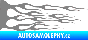 Samolepka Plameny 036 šedá