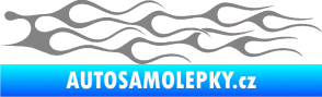 Samolepka Plameny 044 šedá