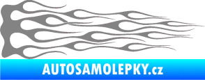 Samolepka Plameny 046 šedá