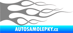 Samolepka Plameny 056 šedá