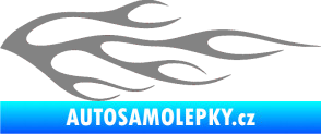 Samolepka Plameny 058 šedá