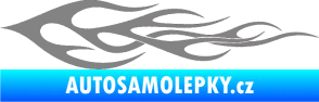 Samolepka Plameny 062 šedá