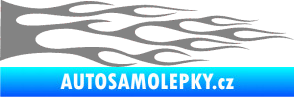 Samolepka Plameny 070 šedá