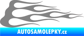 Samolepka Plameny 074 šedá