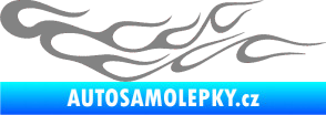 Samolepka Plameny 083 šedá