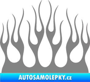 Samolepka Plameny 084 šedá