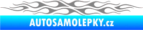 Samolepka Plameny 085 šedá