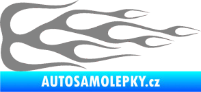 Samolepka Plameny 089 šedá