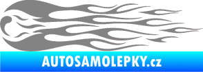 Samolepka Plameny 095 šedá